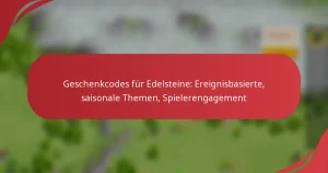 Geschenkcodes für Edelsteine: Ereignisbasierte, saisonale Themen, Spielerengagement