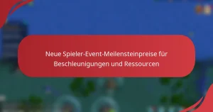Neue Spieler-Event-Meilensteinpreise für Beschleunigungen und Ressourcen