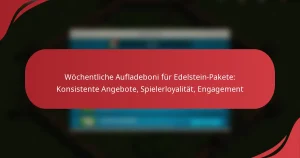 Wöchentliche Aufladeboni für Edelstein-Pakete: Konsistente Angebote, Spielerloyalität, Engagement